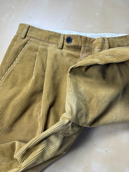 Pantaloni De Paz velluto a coste senape - tg. 50