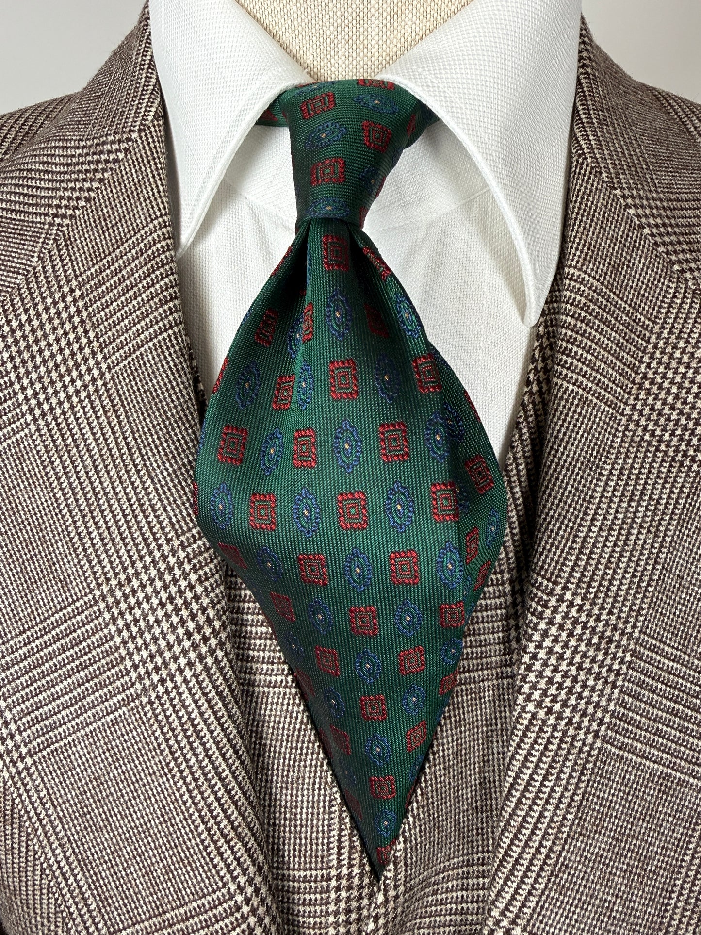 Cravatta Etro verde micro fantasia