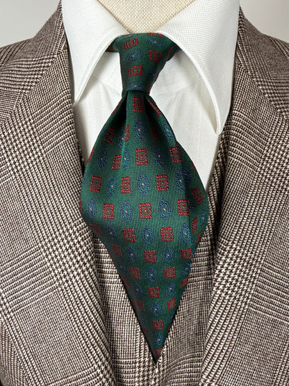 Cravatta Etro verde micro fantasia