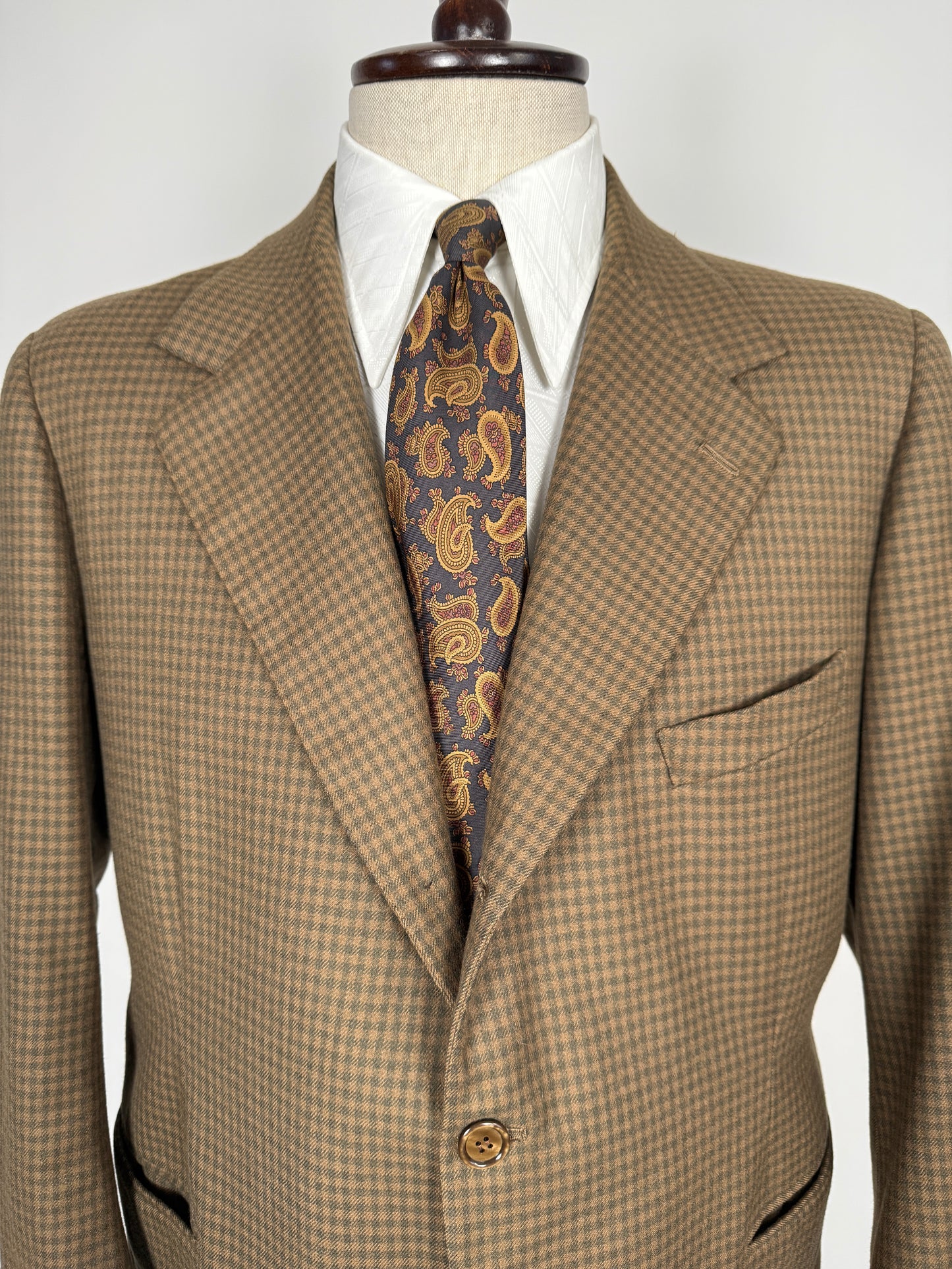 Giacca sartoriale anni ‘50 check - tg. 52 corta