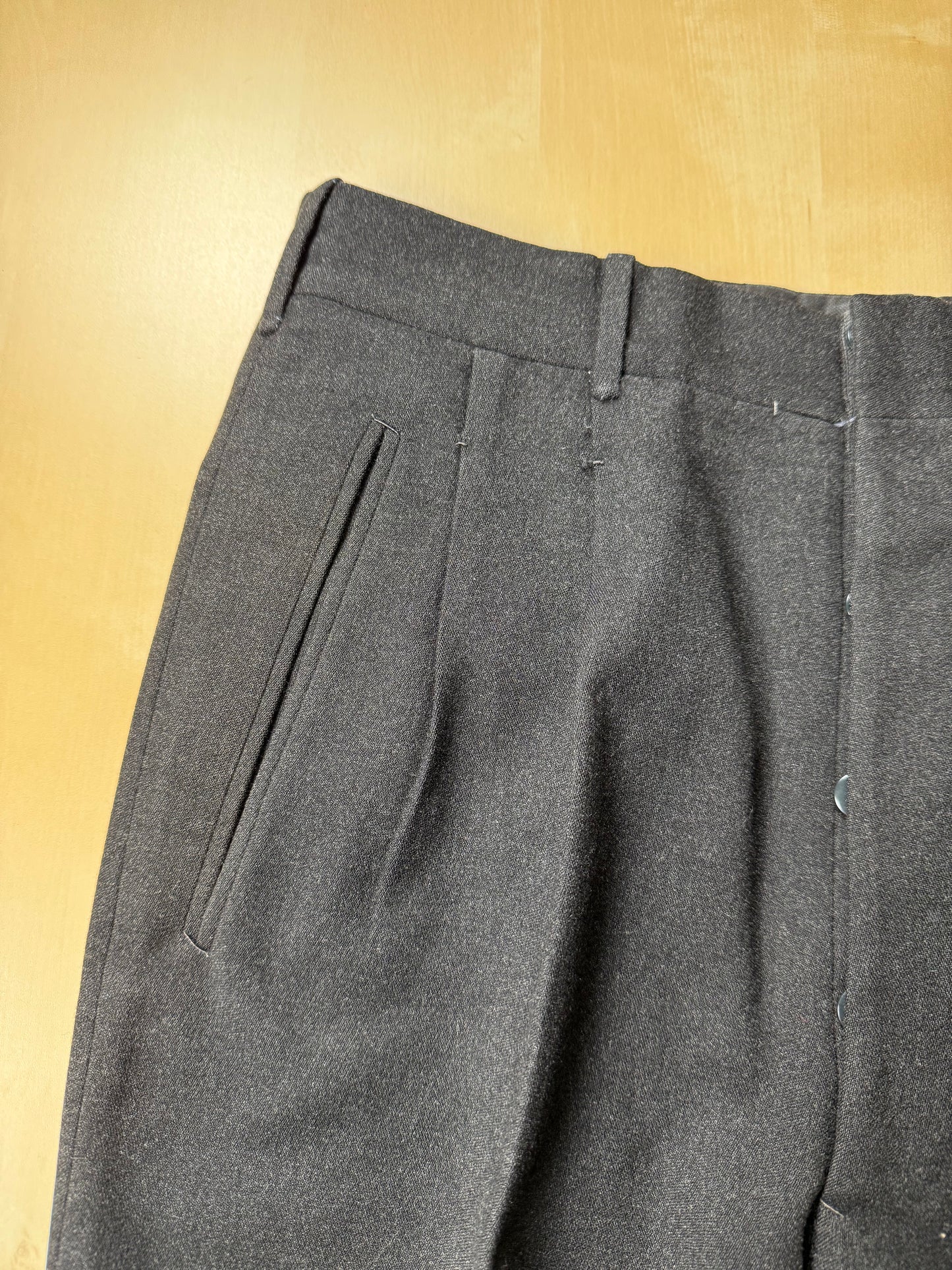 Completo anni ‘50/‘60 flanella antracite - tg. 46