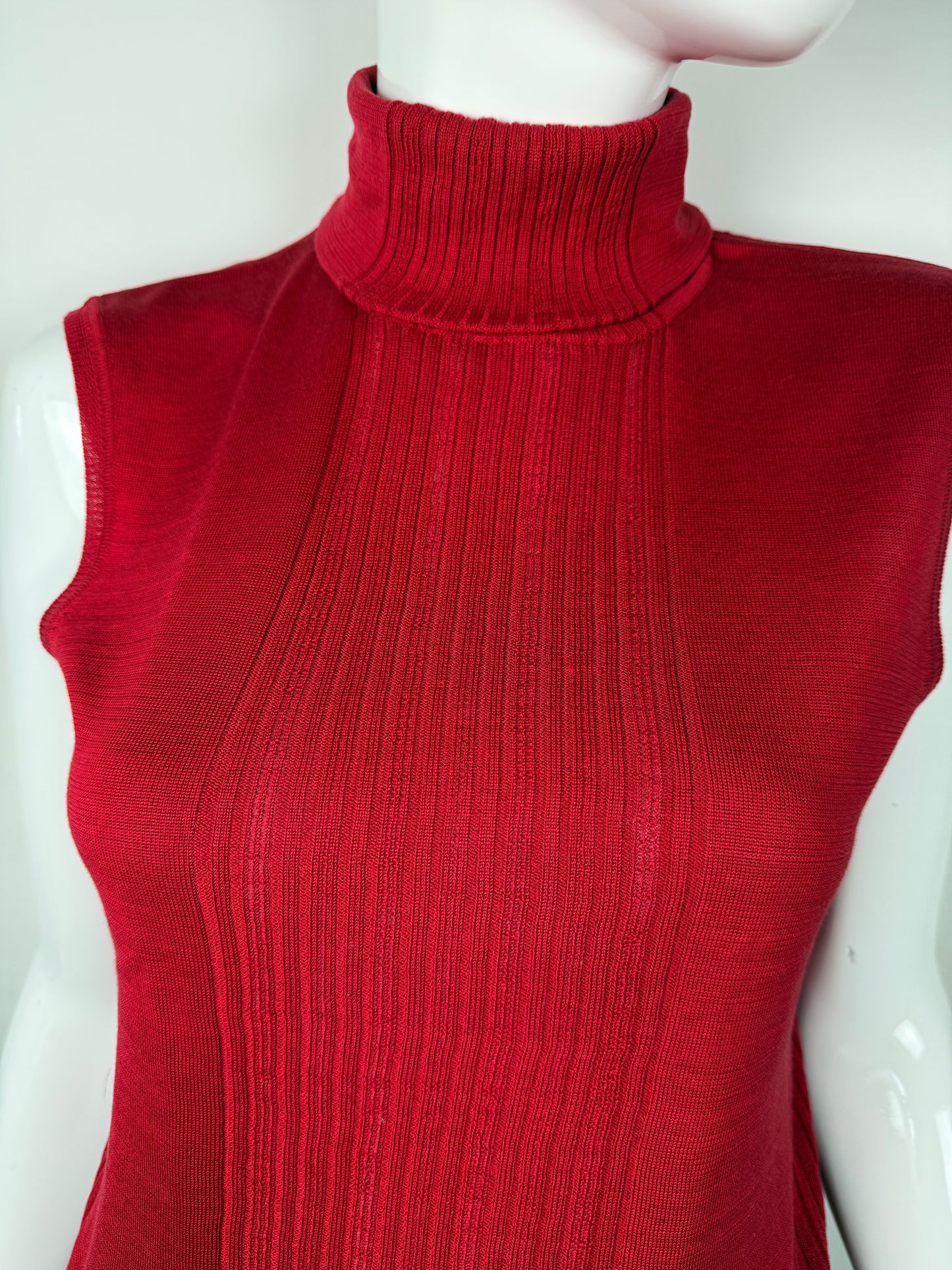 Maglia dolcevita smanicata in pura seta La Perla Malizia - tg. M