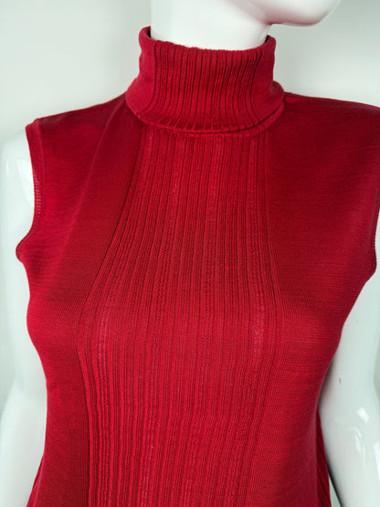 Maglia dolcevita smanicata in pura seta La Perla Malizia - tg. M