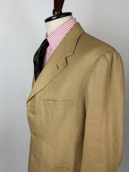 Completo sartoriale F. Di Marco lino irlandese beige - tg. 52 corta