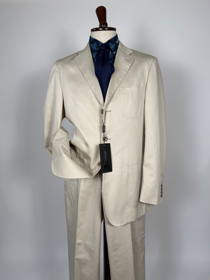 Completo estivo in cotone beige (nuovo) - tg. 52/54