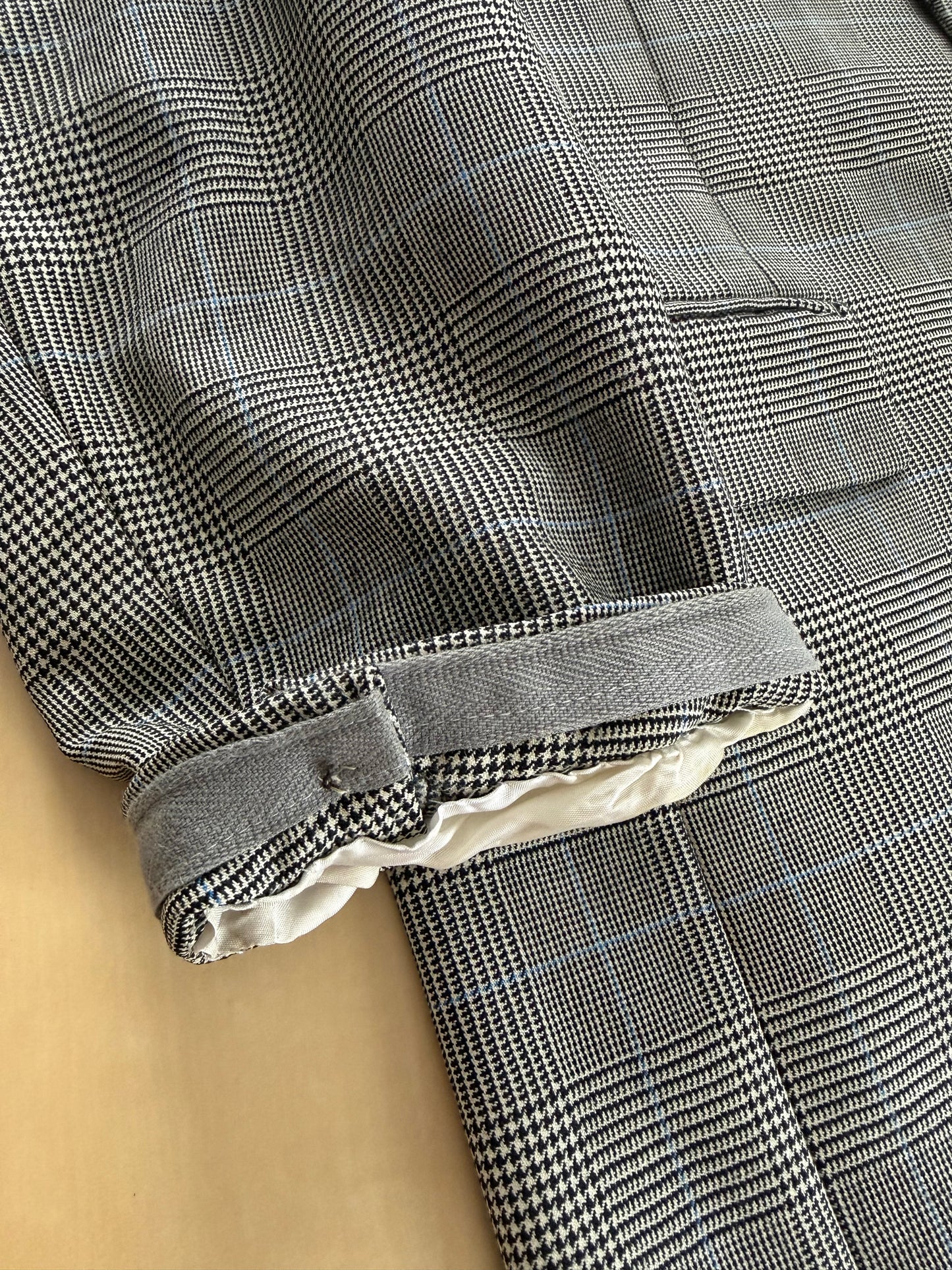 Giacca Yves Saint Laurent anni ‘90 principe di Galles bottoni madreperla - tg. 50