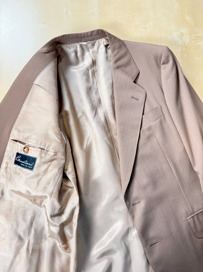 Completo Corneliani anni ‘70 lana pettinata marrone - tg. 48