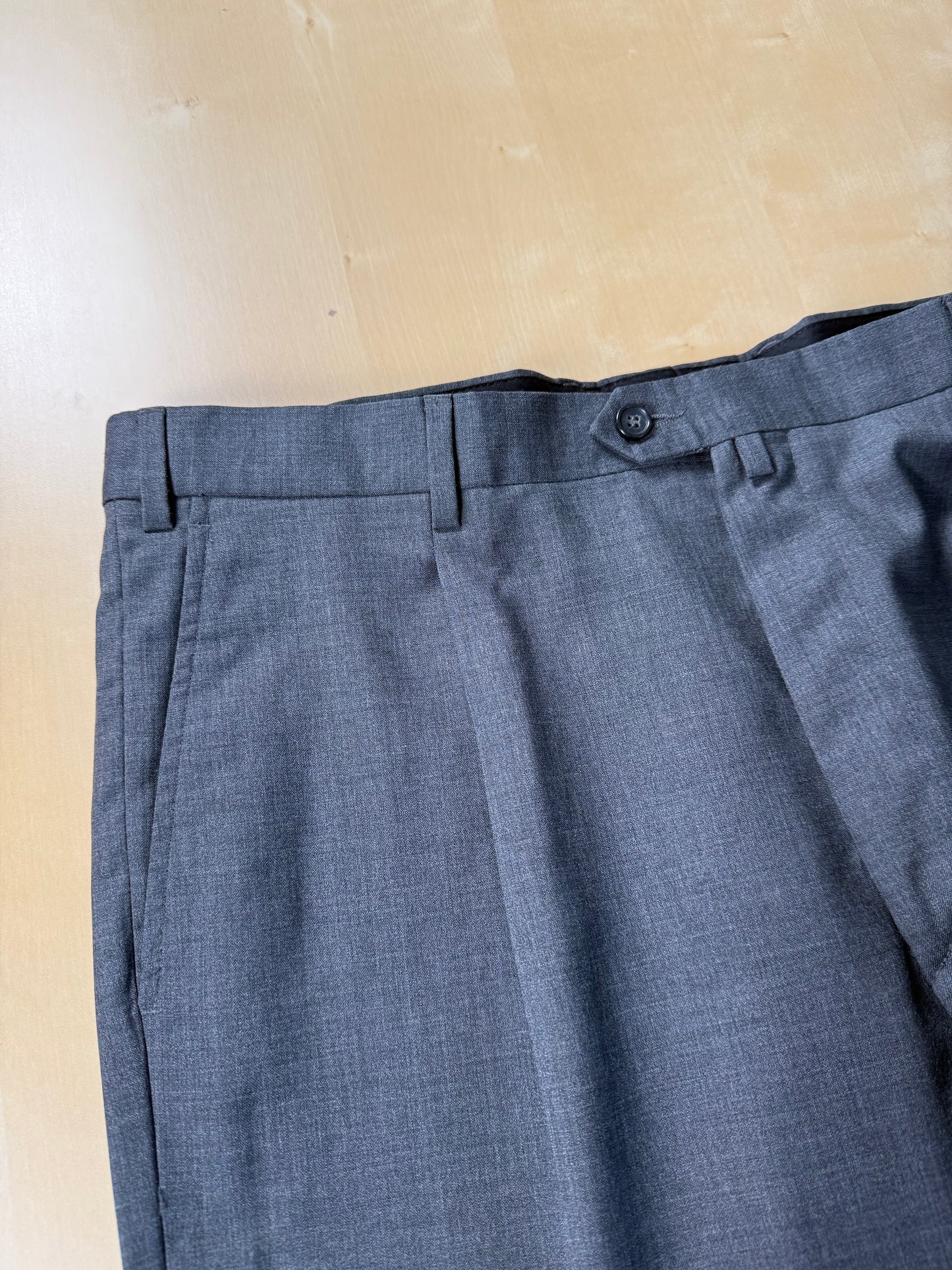 Pantaloni fresco lana grigio antracite anni '90 (NOS) - tg. 56