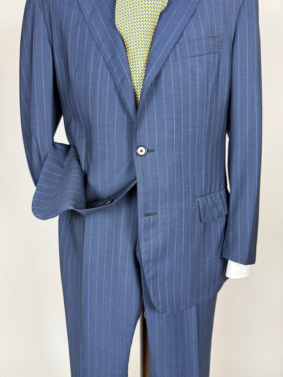 Completo Caruso tessuto Loro Piana lana mohair e seta - tg. 50