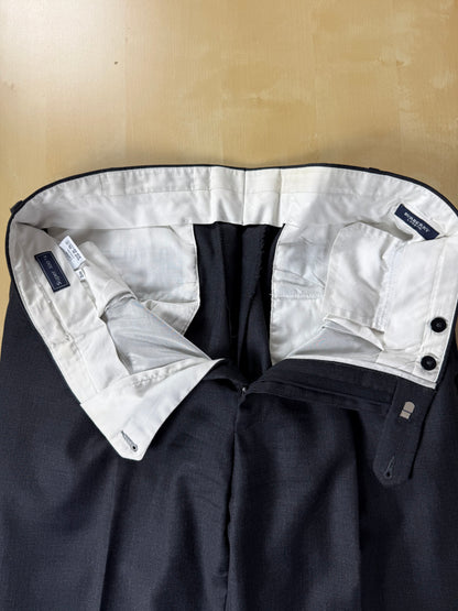 Pantaloni Burberry flanella pettinata antracite - tg. 50