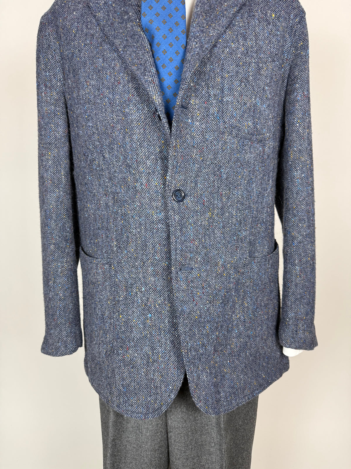 Giacca De Paz donegal tweed sfoderata - tg. 54