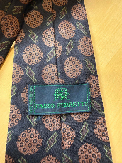 Cravatta vintage fantasia astratta