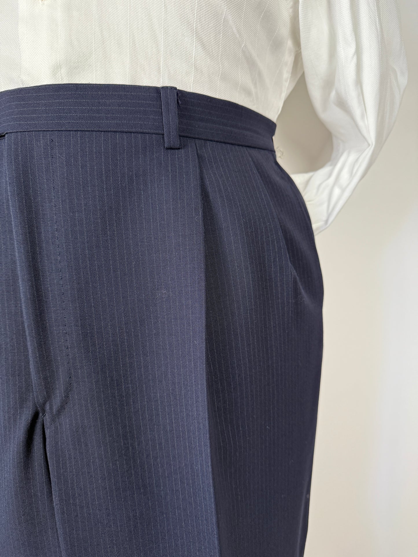 Completo Facis anni ‘90 blu gessato - tg. 58