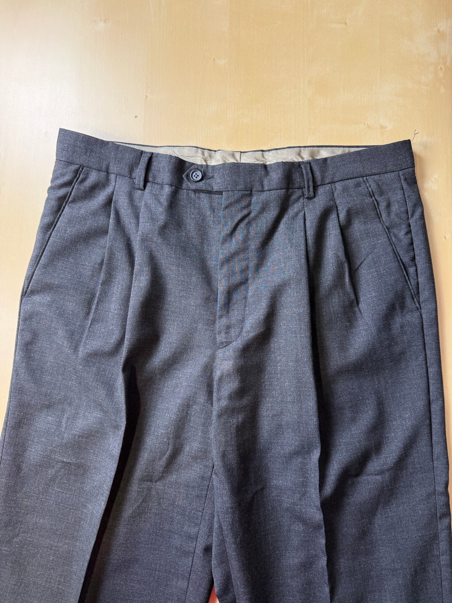 Pantaloni fresco lana grigio antracite - tg. 50