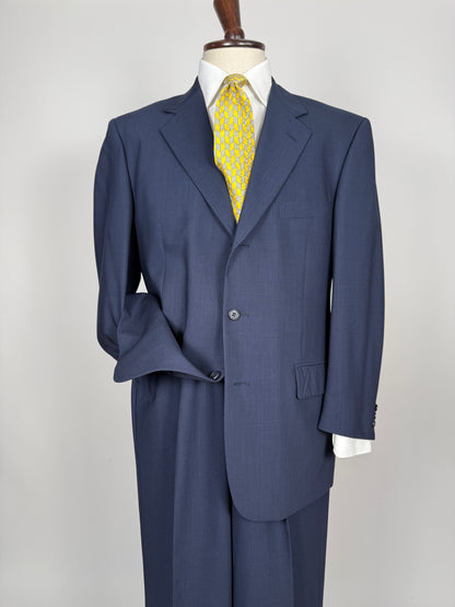 Completo fresco lana blu Trussardi anni '90 - tg. 50