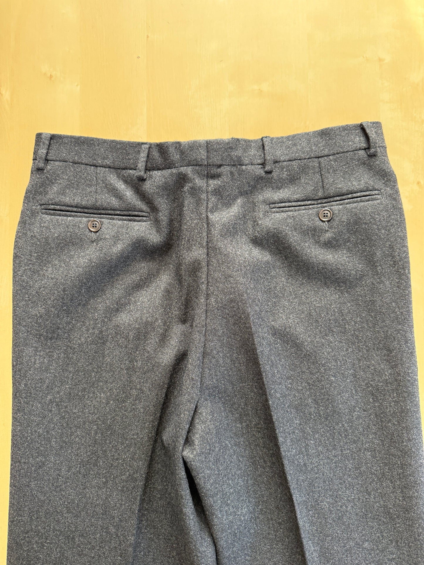 Pantaloni anni ‘80 flanella grigio antracite - tg. 50