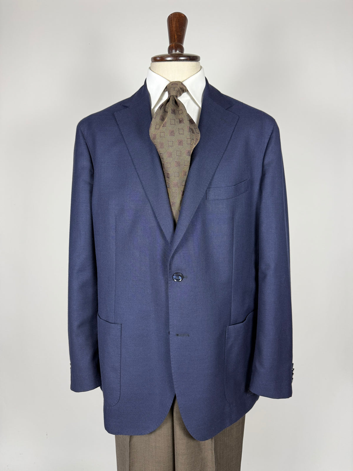 Giacca estiva De Paz hopsack blu - tg. 58/60