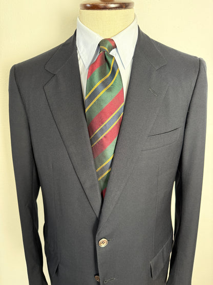 Giacca/blazer Brioni anni ‘80 in twill blu - tg. 48/50