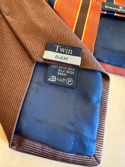 Cravatta Emenegildo Zegna Twin (double face 2 in 1)