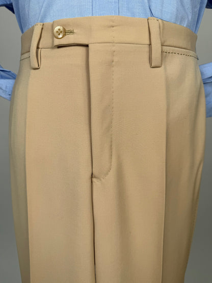 Completo anni ‘70 twill pettinato beige - tg. 42/44