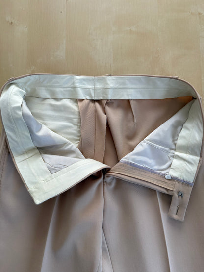Completo anni ‘70 twill pettinato beige - tg. 42/44