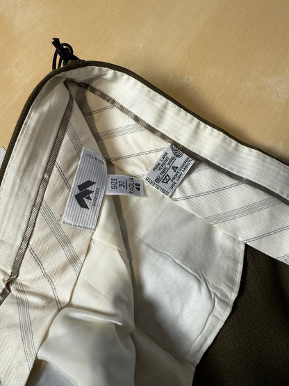 Pantaloni anni ‘80 flanella verde oliva (NOS) - tg. 48