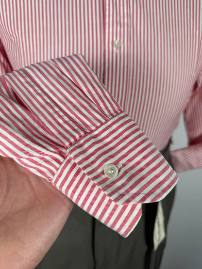 Camicia anni ‘70 rossa a righe - M collo 42