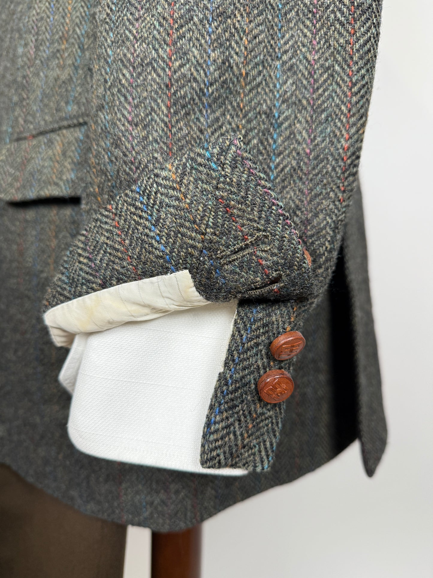 Giacca Daks shetland tweed spigato - tg. 52/54