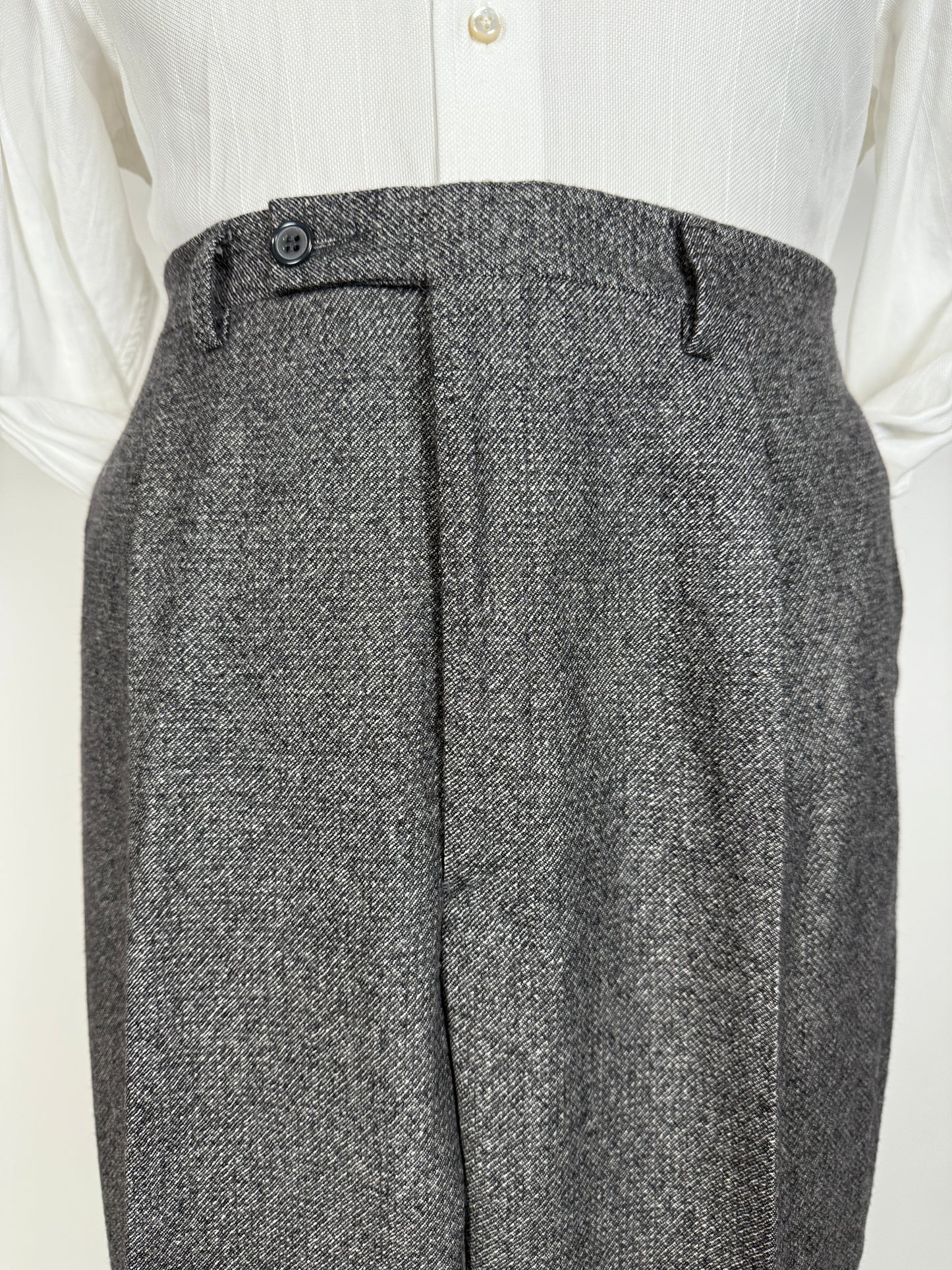 Pantaloni anni ‘70/‘80 flanella sale-pepe - tg. 52/54