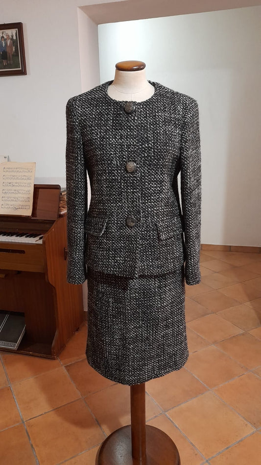 Tailleur gonna Max Mara in bouclé di lana tg. 42