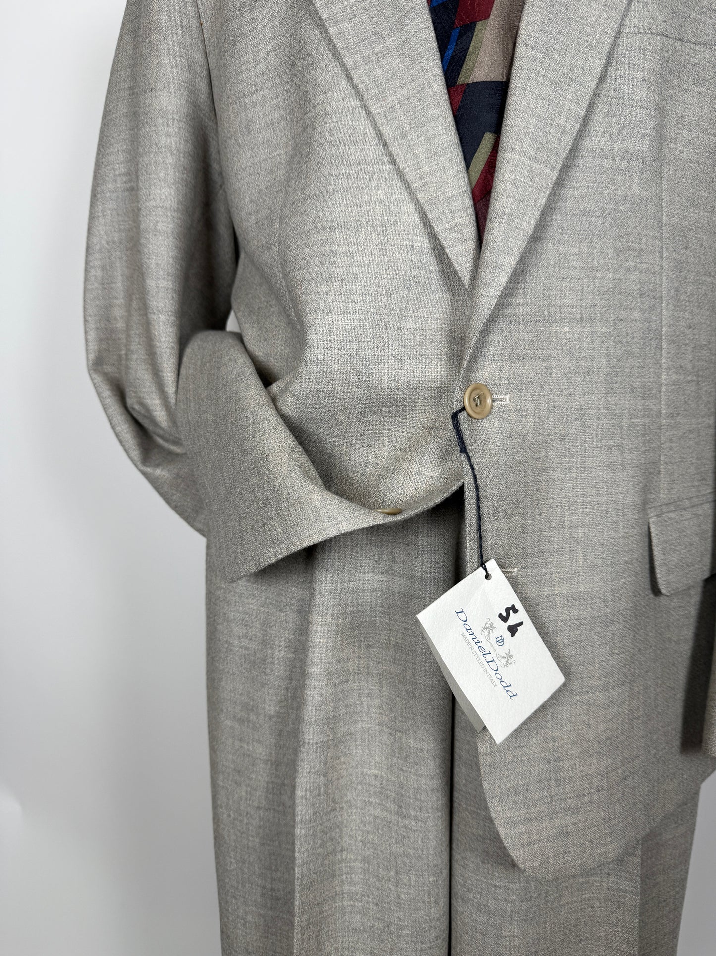 Completo anni ‘80 lana color avorio (NOS) - tg. 52/54