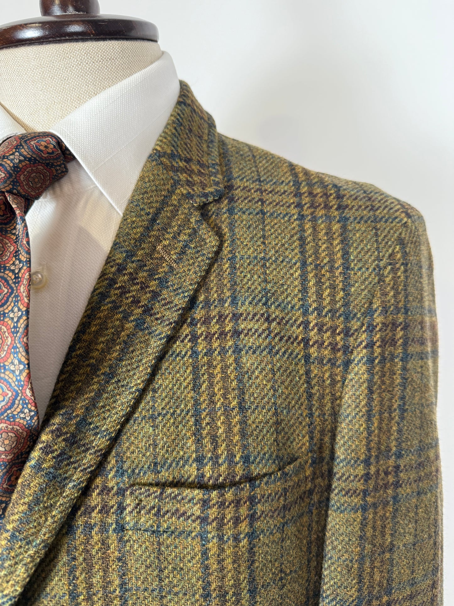 Giacca americana in tweed verde anni ‘60 - tg. 48/50