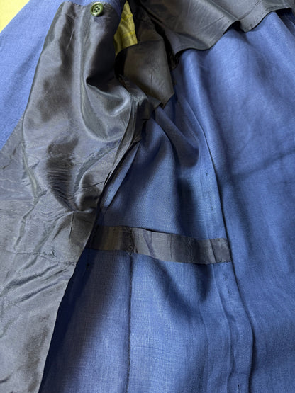 Completo sartoriale F. Di Marco lino irlandese blu (doppio pantalone) - tg. 52 corta