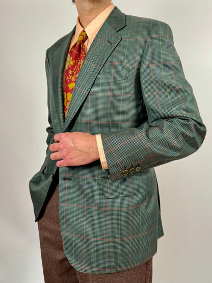 Giacca made-to-measure flanella pettinata pied-de-poule finestrato - tg. 50