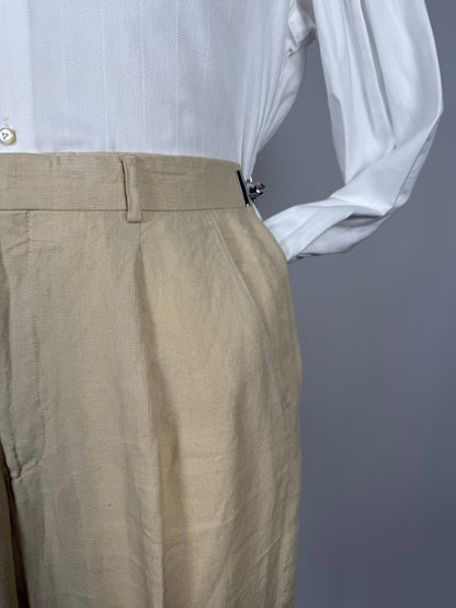 Pantaloni in lino beige - tg. 46