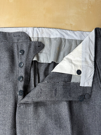 Completo sartoriale flanella grigia anni ‘60/‘70 - tg. 50