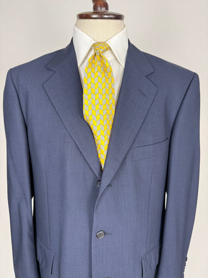 Completo fresco lana blu Trussardi anni '90 - tg. 50