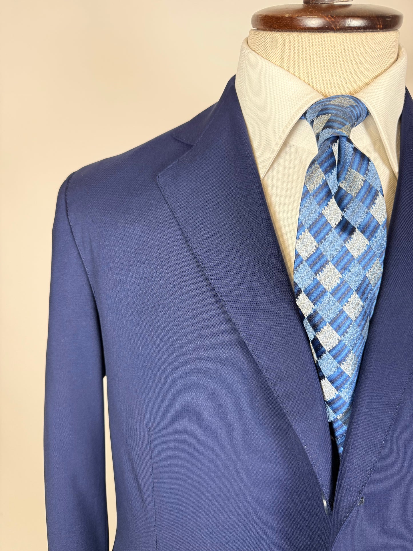 Giacca sartoriale in fresco lana blu - tg. 50/52