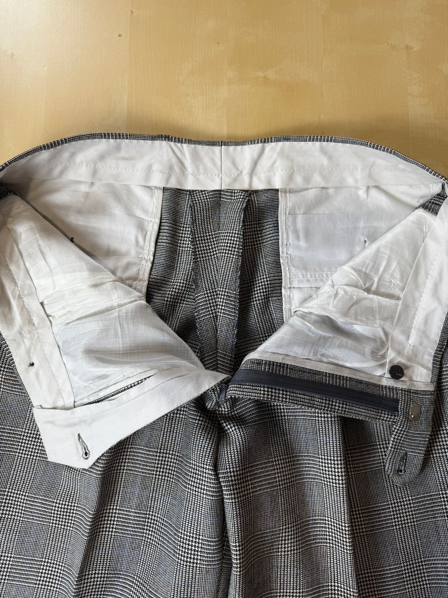 Completo anni ‘80 in flanella principe di Galles - tg. 50