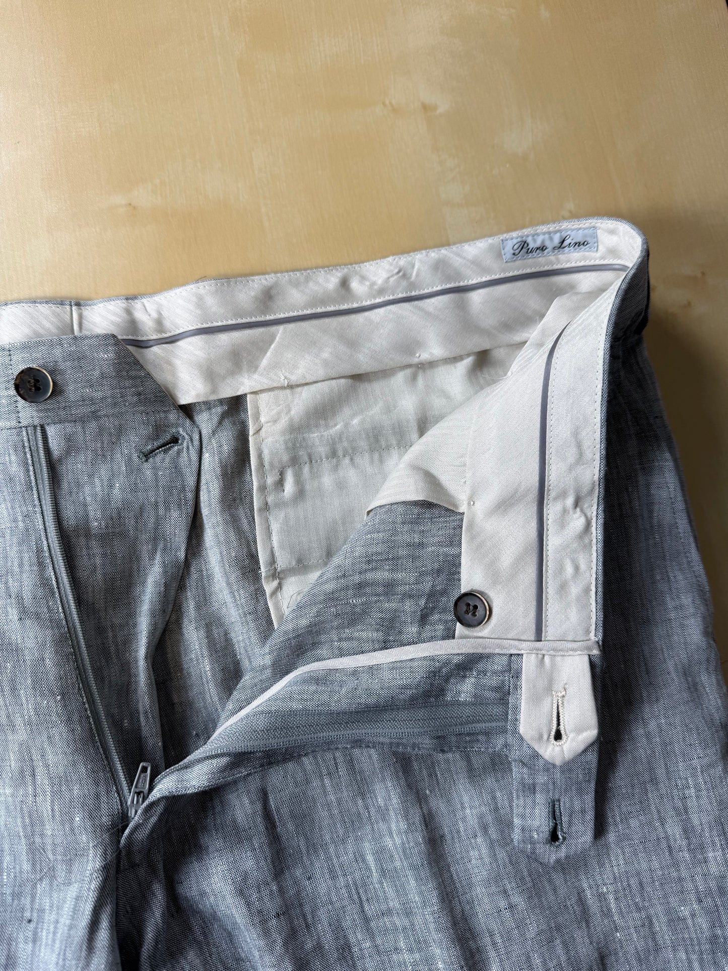 Completo in lino grigio chiaro (nuovo) - tg. 54/56