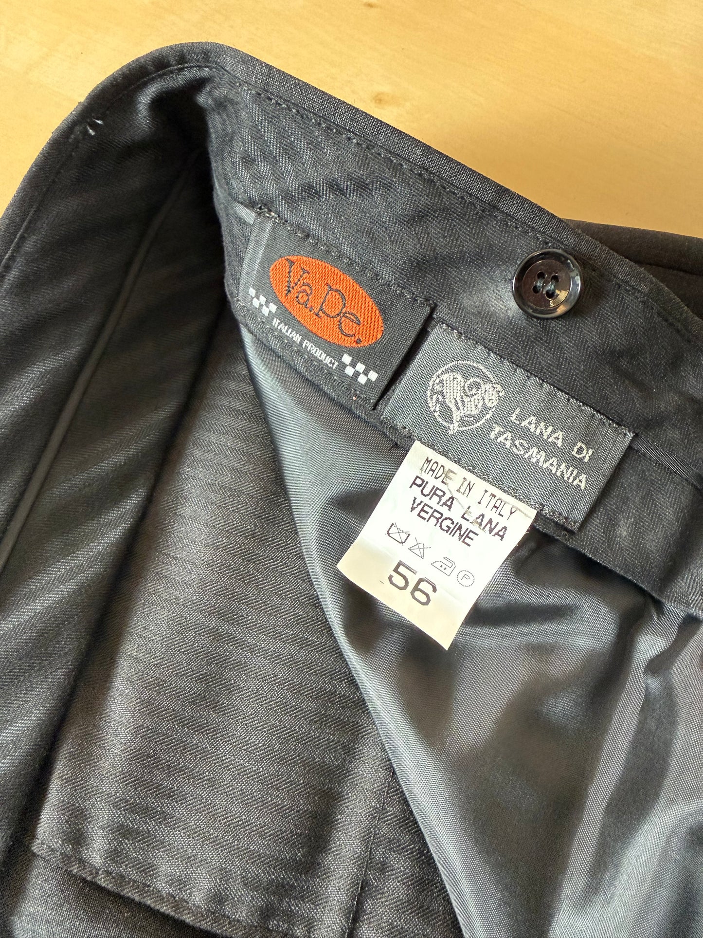 Pantaloni fresco lana grigio antracite (nuovi) - tg. 56