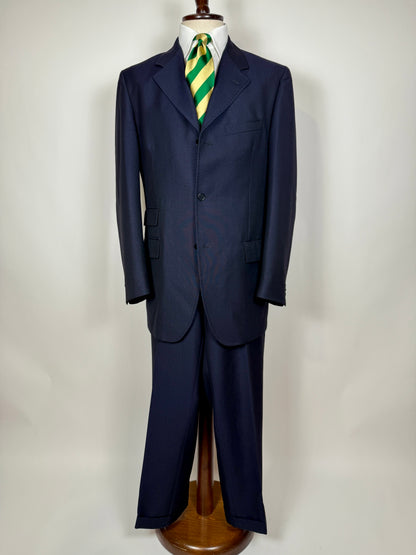 Completo blu tessuto Ermenegildo Zegna lana e mohair - tg. 56