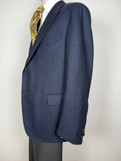 Giacca Caruso in panno blu - tg. 56/58