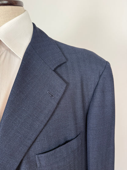 Giacca sartoriale tess. Zegna Australian fresco lana spigato - tg. 62