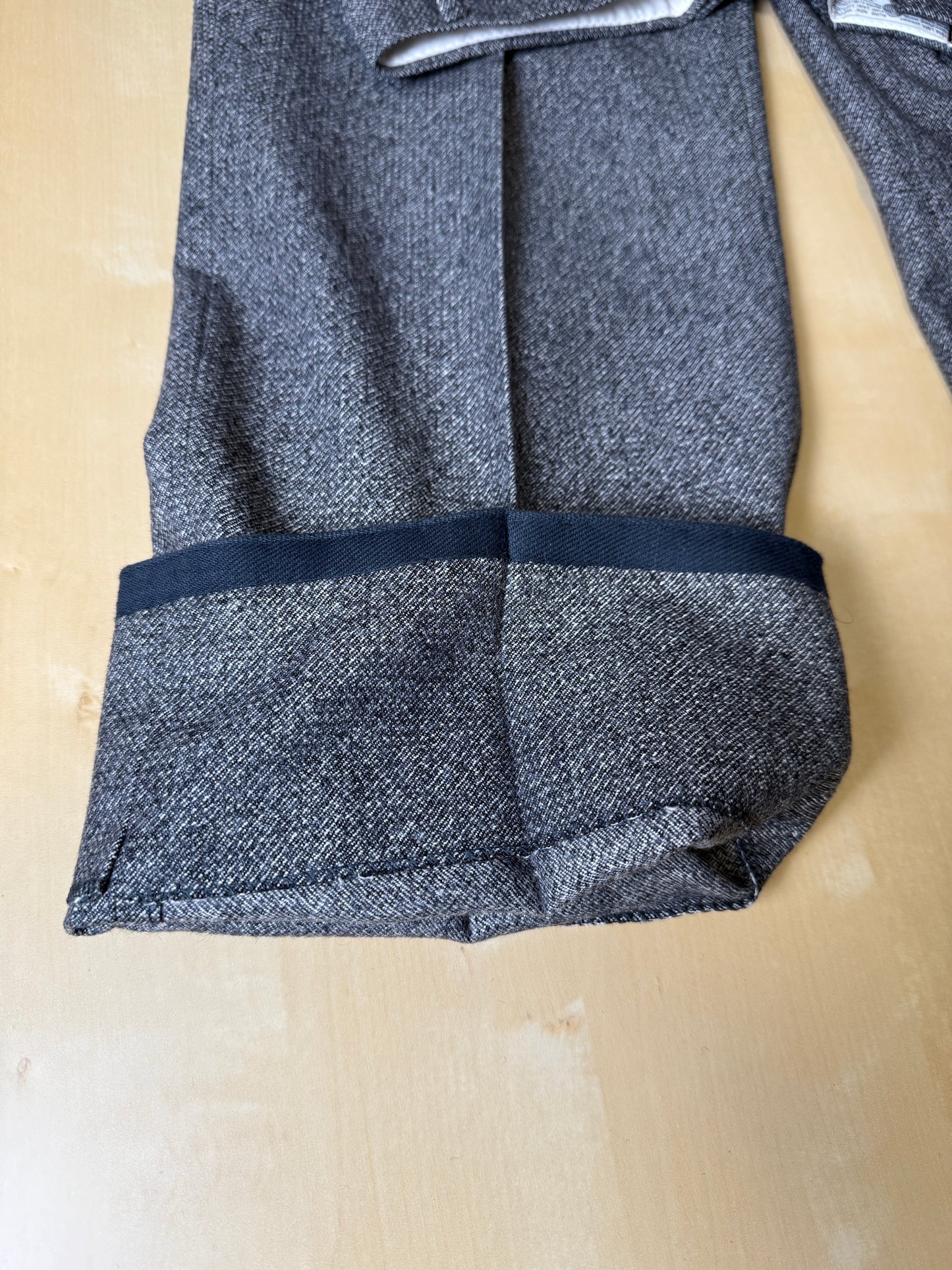 Pantaloni anni ‘70/‘80 flanella sale-pepe - tg. 52/54