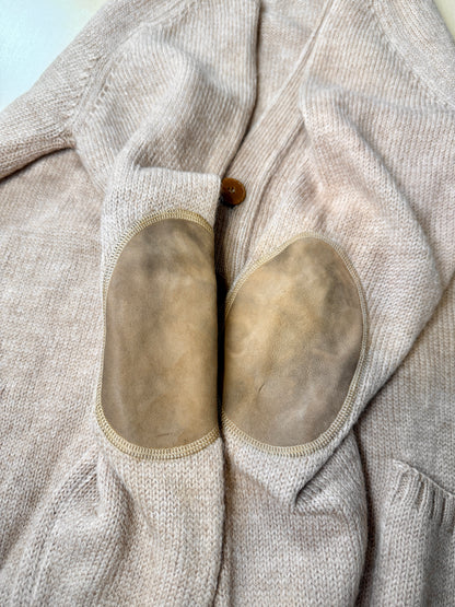 Cardigan vintage in cammello e lana - tg. L (50/52)