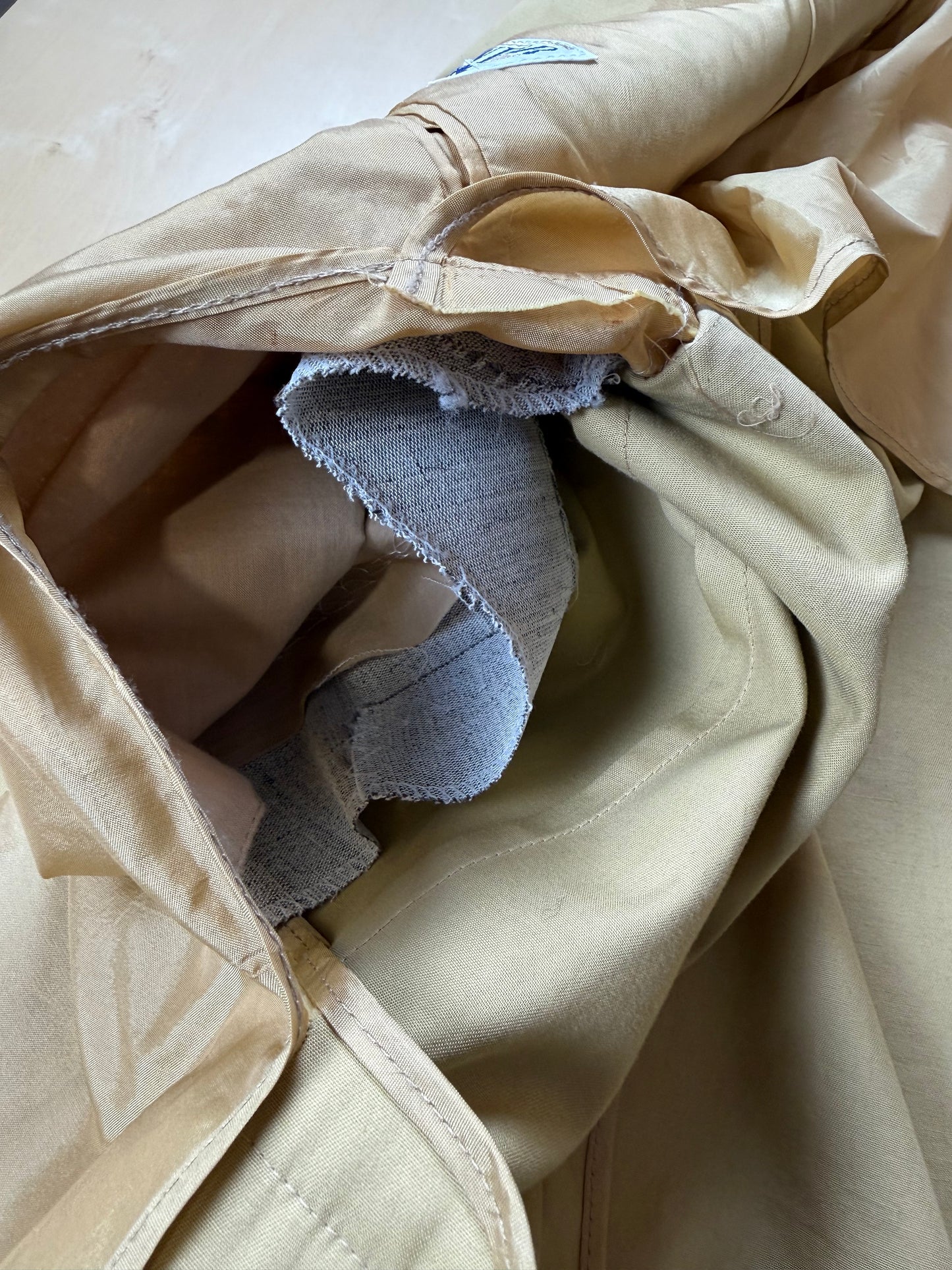 Giacca anni '80 estiva in cotone beige - tg. 48