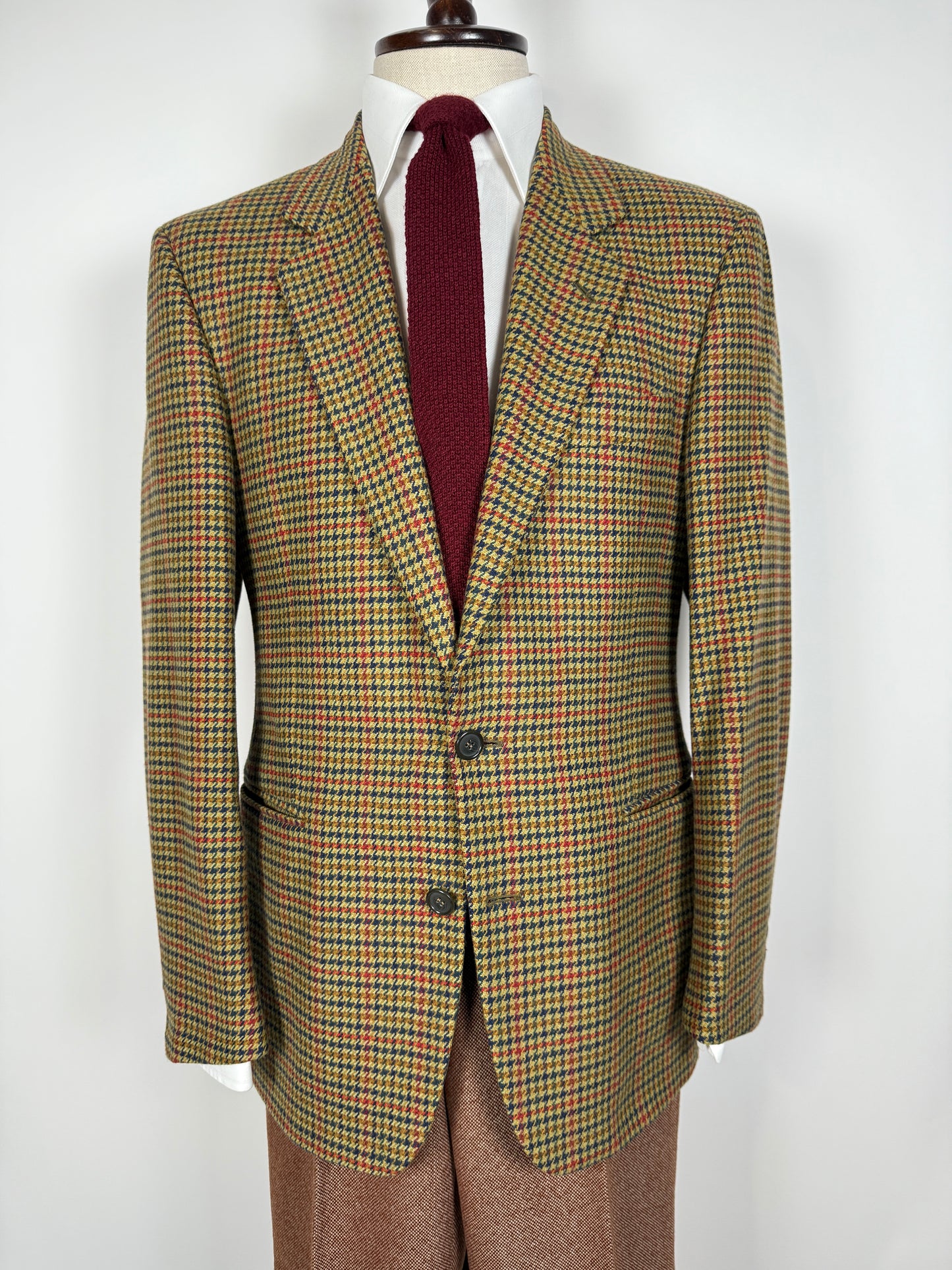 Giacca anni ‘80 pied-de-poule in misto lana - tg. 48