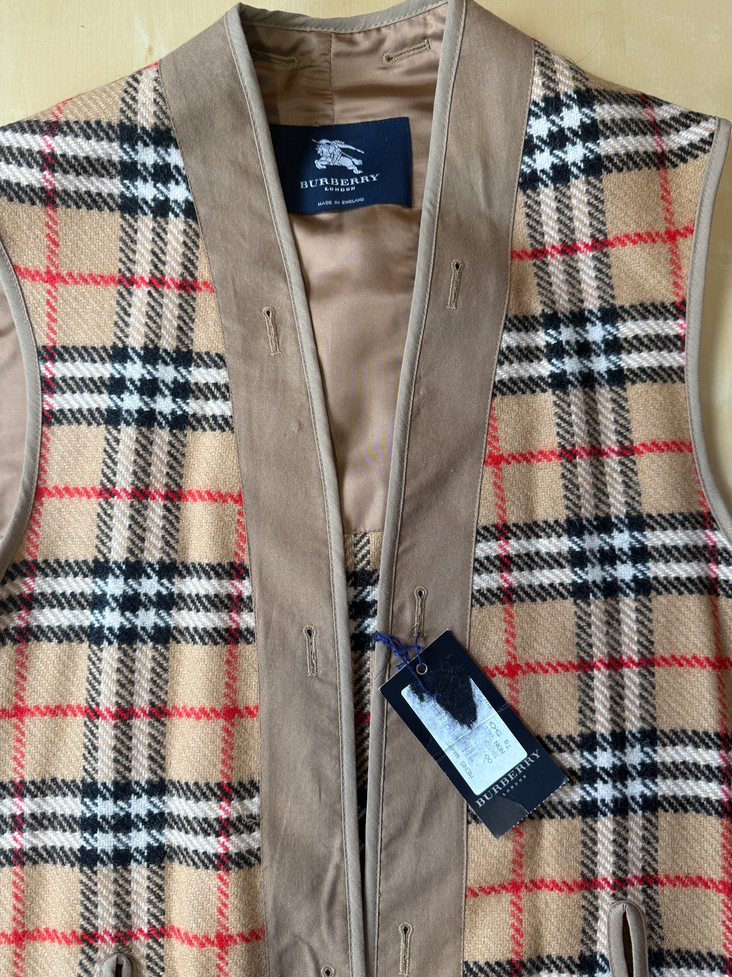 Burberry, warmer interno in pura lana per trench e impermeabili (nuovo) - tg. 50