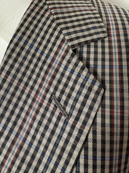 Giacca sartoriale in flanella pettinata check - tg. 50/52